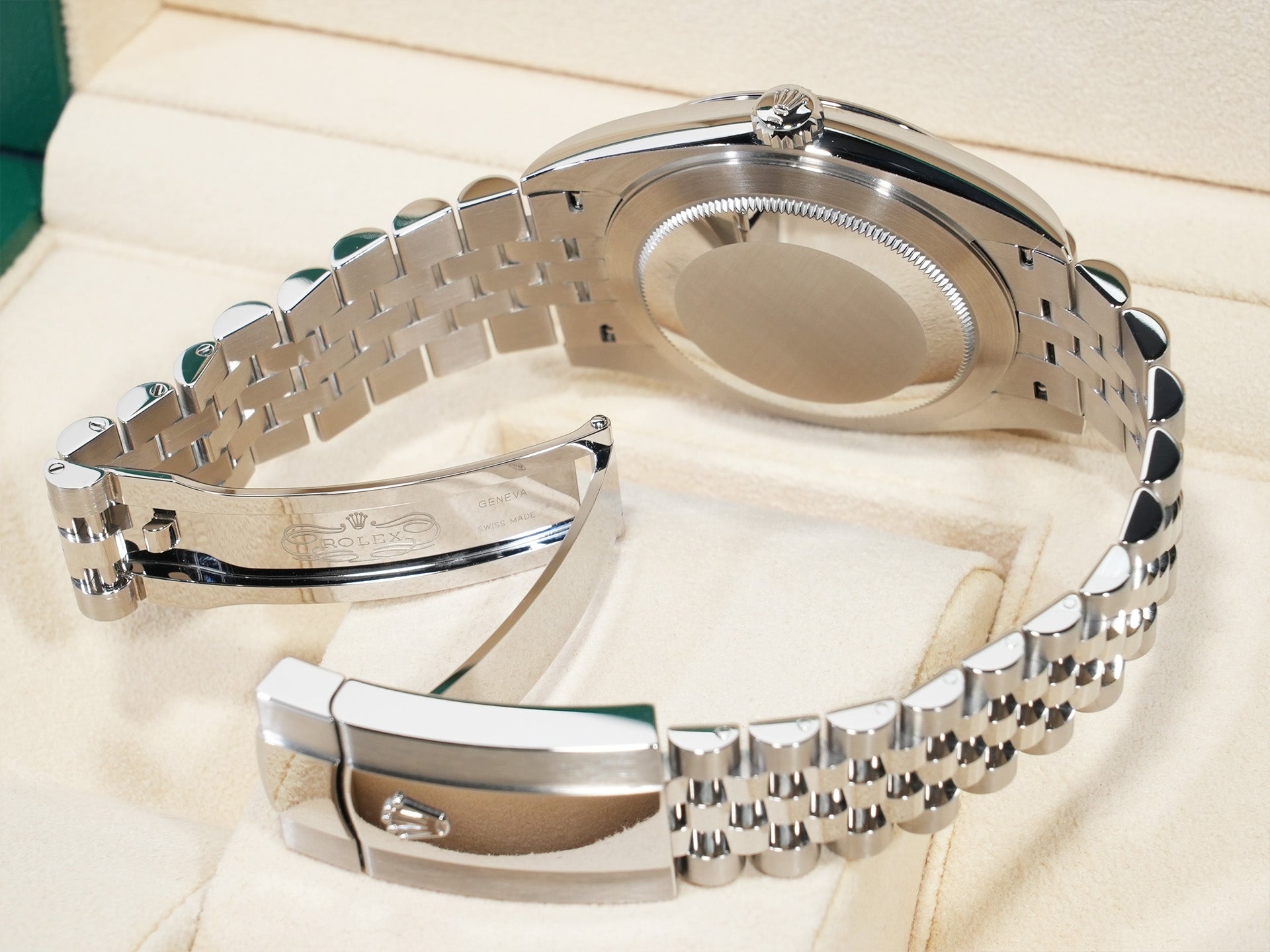 ロレックス デイトジャスト41 Ref.126300 ステンレススチール ブライトブルー文字盤 ジュビリーブレスレット 美中古 e9bv6wpi