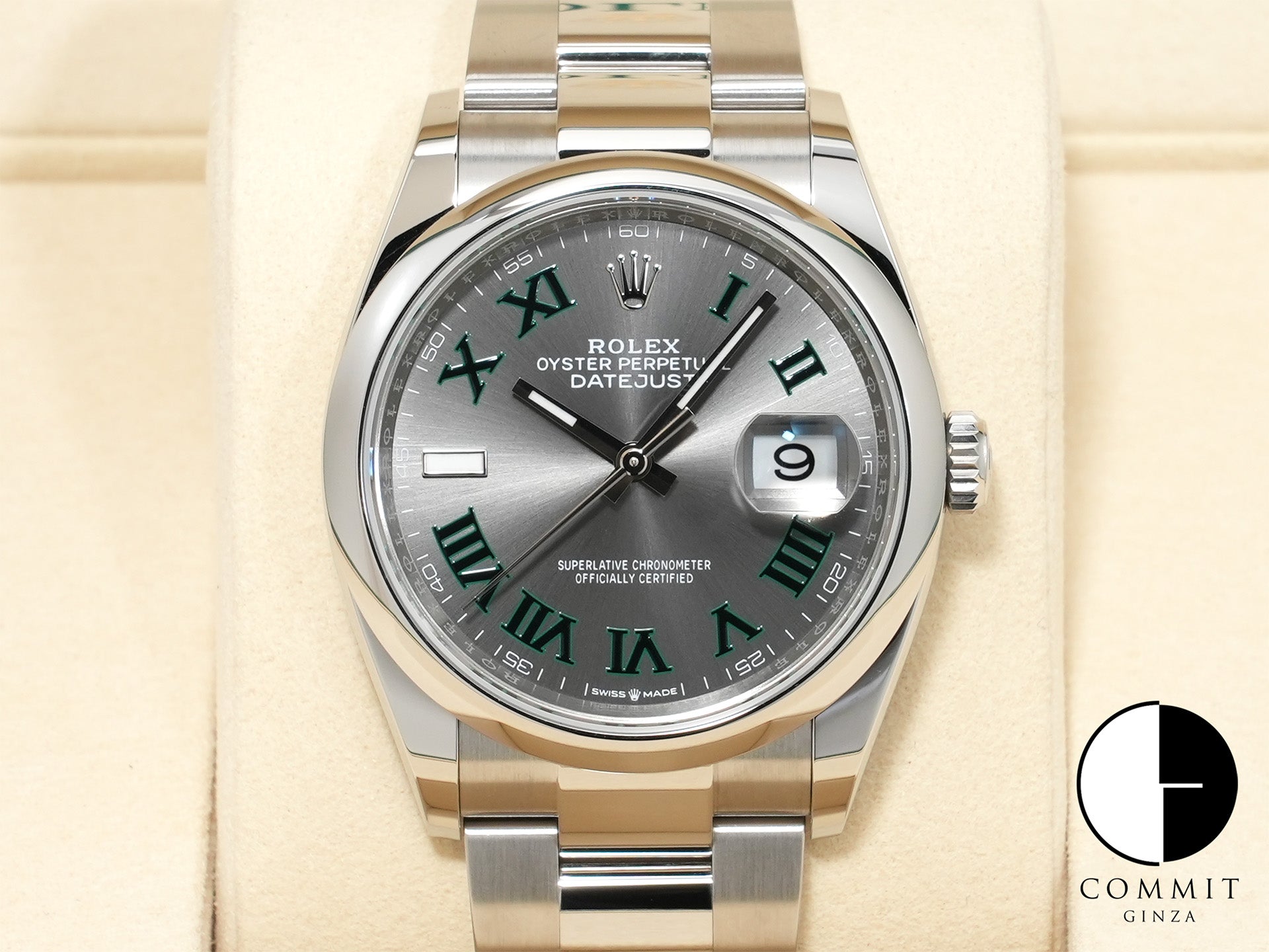 ロレックス デイトジャスト36 Ref.126200 ステンレススチール スレートローマン文字盤 オイスターブレスレット 未使用 ikcxuvs5