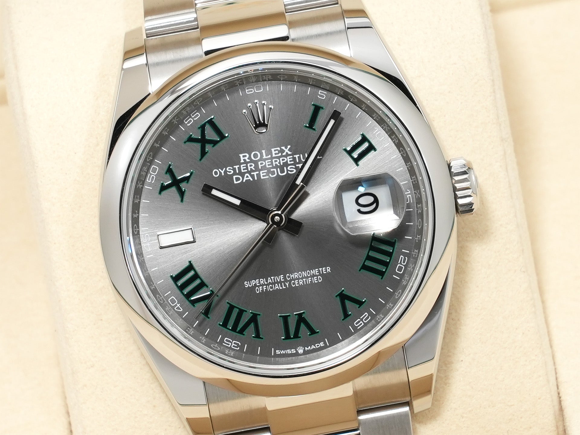 ロレックス デイトジャスト36 Ref.126200 ステンレススチール スレートローマン文字盤 オイスターブレスレット 未使用 ikcxuvs5