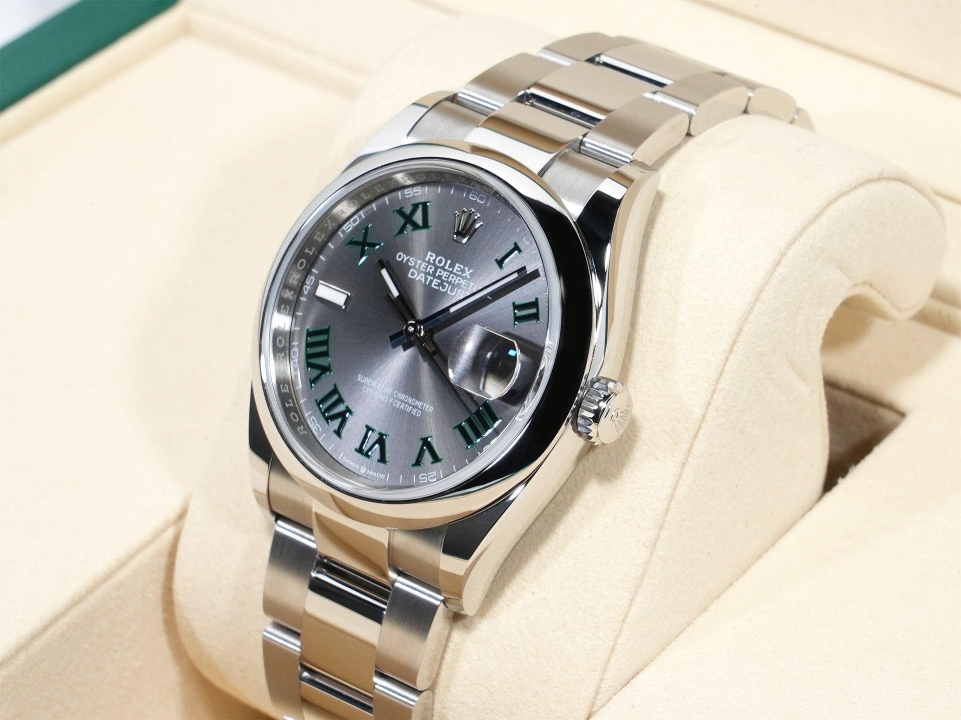 ロレックス デイトジャスト36 Ref.126200 ステンレススチール スレートローマン文字盤 オイスターブレスレット 未使用 ikcxuvs5