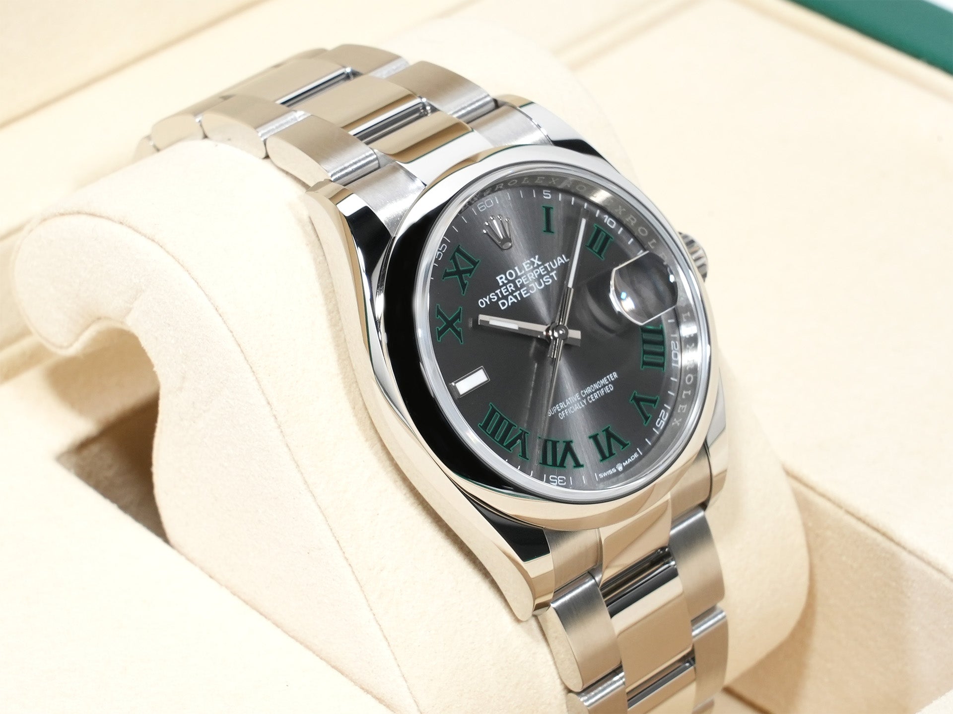 ロレックス デイトジャスト36 Ref.126200 ステンレススチール スレートローマン文字盤 オイスターブレスレット 未使用 ikcxuvs5