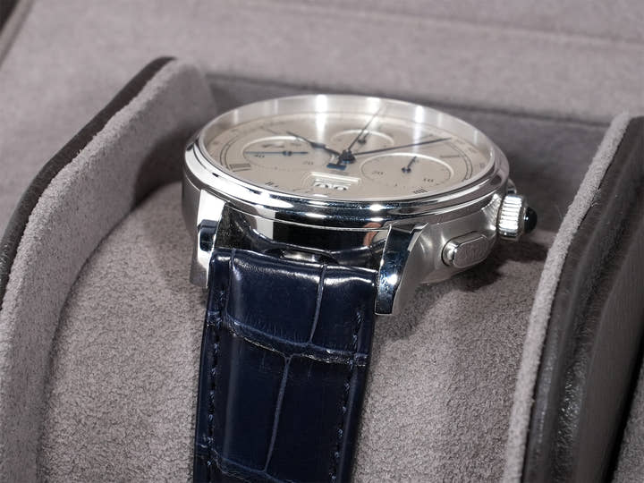 グラスヒュッテオリジナル セネタ クロノグラフ パノラマデイト Ref.1-37-01-02-03-30 プラチナ シルバー文字盤 中古 uywbou2s