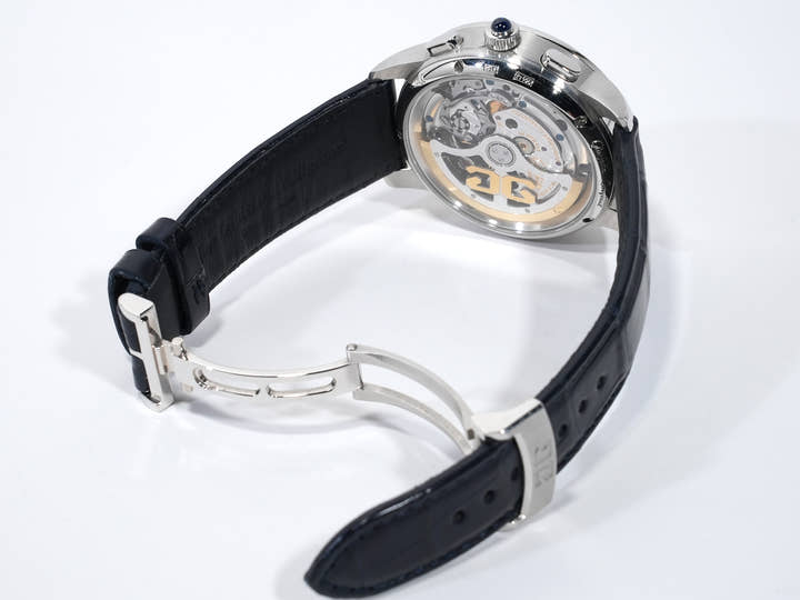 グラスヒュッテオリジナル セネタ クロノグラフ パノラマデイト Ref.1-37-01-02-03-30 プラチナ シルバー文字盤 中古 uywbou2s