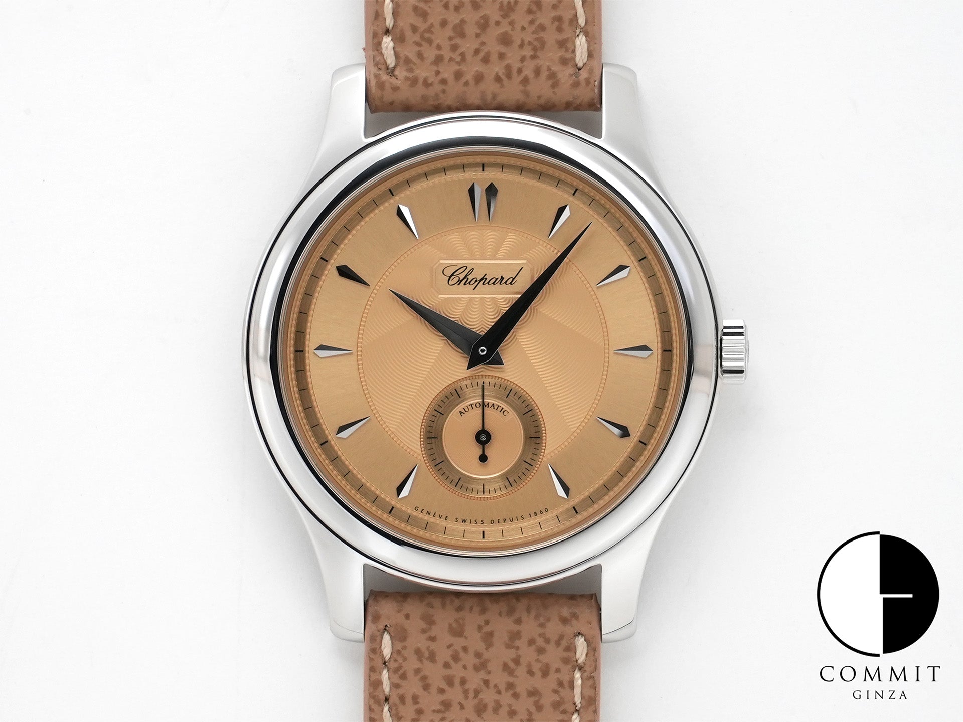 ショパール L.U.C 1860 レボリューション エディション Ref.168860-3002 ルーセントスティール ゴールド文字盤 未使用 qt2girh9