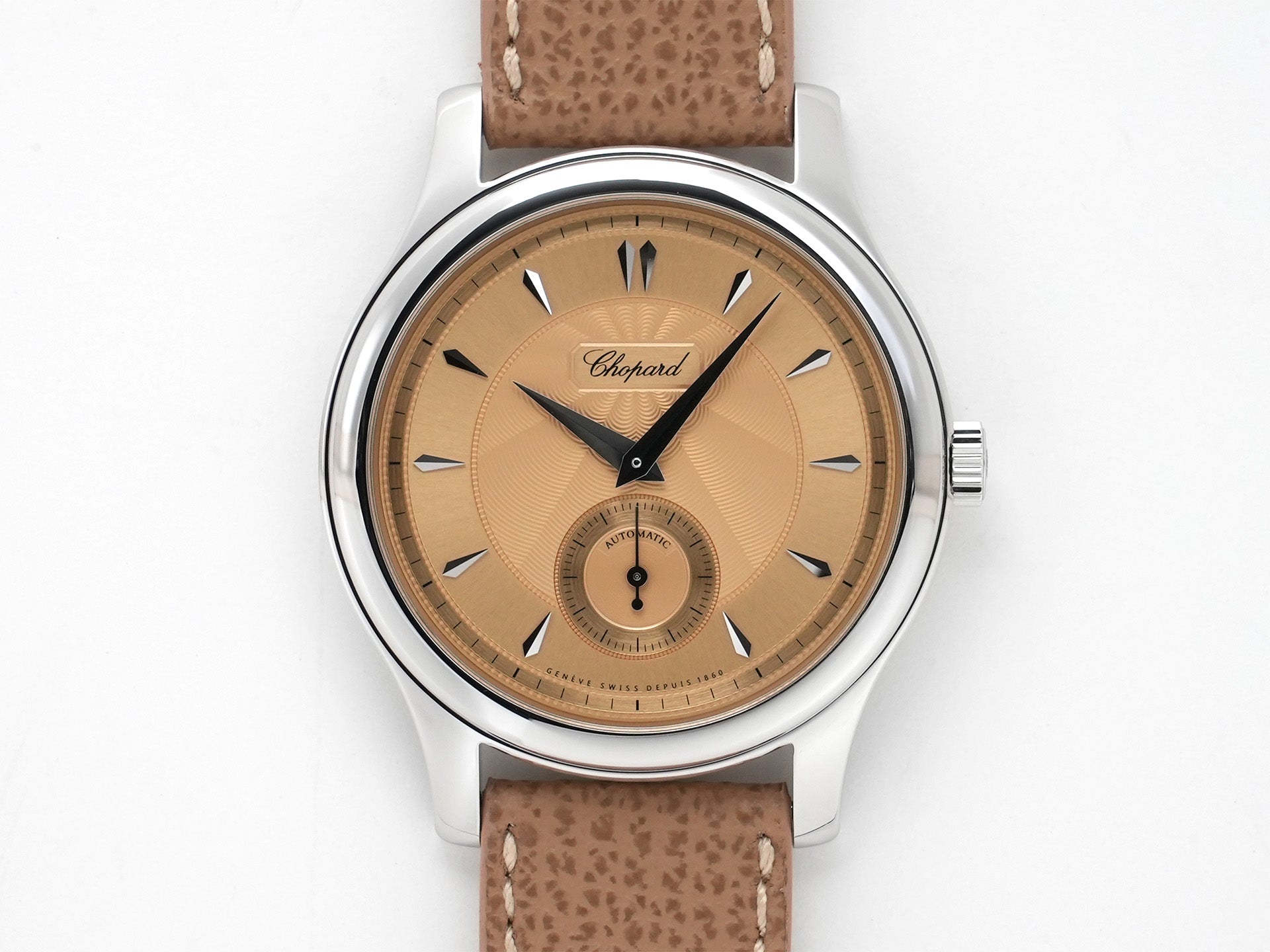 ショパール L.U.C 1860 レボリューション エディション Ref.168860-3002 ルーセントスティール ゴールド文字盤 未使用 qt2girh9