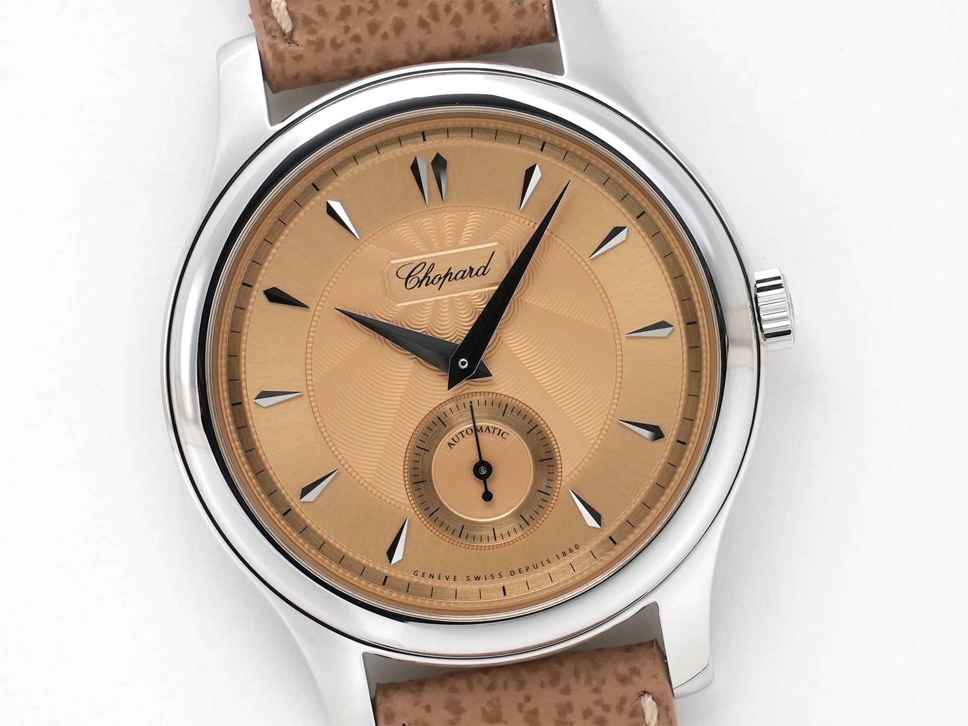 ショパール L.U.C 1860 レボリューション エディション Ref.168860-3002 ルーセントスティール ゴールド文字盤 未使用 qt2girh9