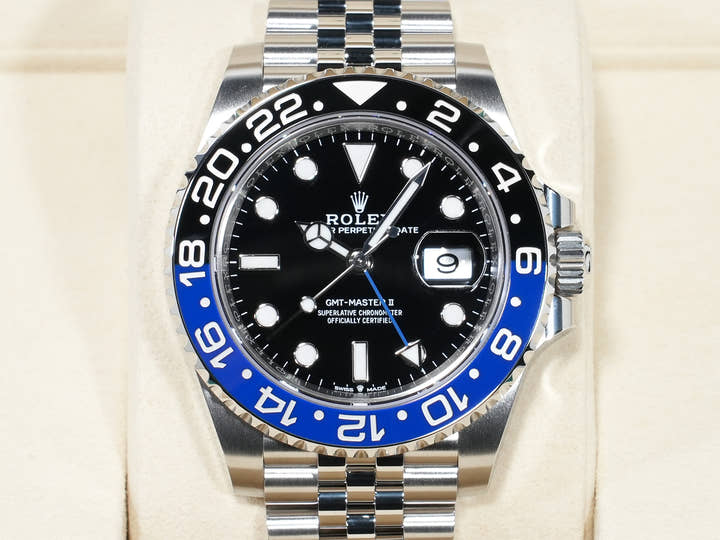 ロレックス GMTマスターII Ref.126710BLNR ステンレススチール ブラック文字盤 ジュビリーブレスレット 未使用 vve8mwhg