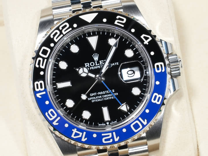 ロレックス GMTマスターII Ref.126710BLNR ステンレススチール ブラック文字盤 ジュビリーブレスレット 未使用 vve8mwhg
