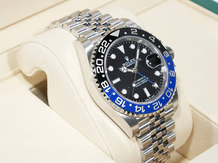 ロレックス GMTマスターII Ref.126710BLNR ステンレススチール ブラック文字盤 ジュビリーブレスレット 未使用 vve8mwhg