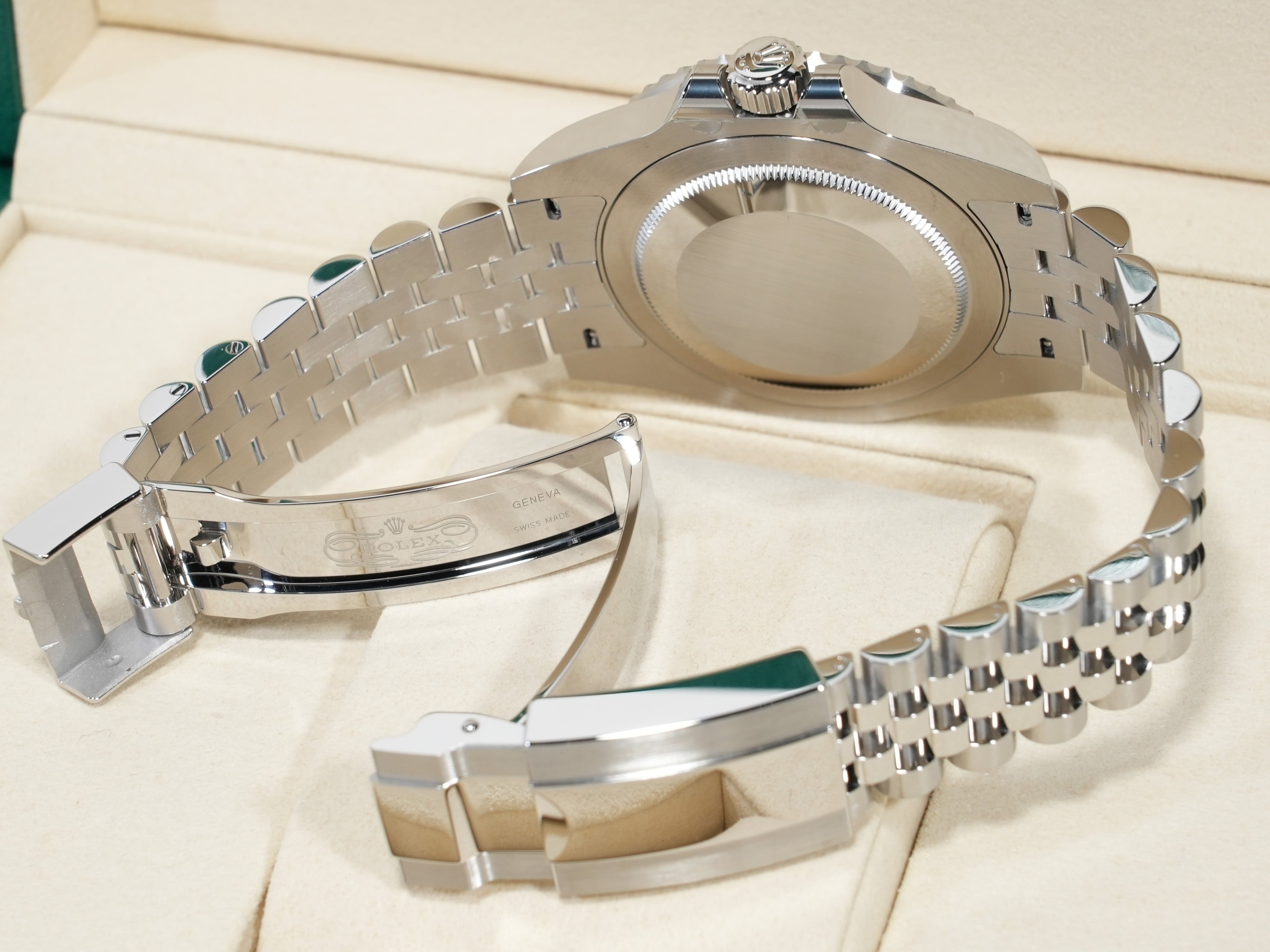 ロレックス GMTマスターII Ref.126710BLNR ステンレススチール ブラック文字盤 ジュビリーブレスレット 未使用 vve8mwhg