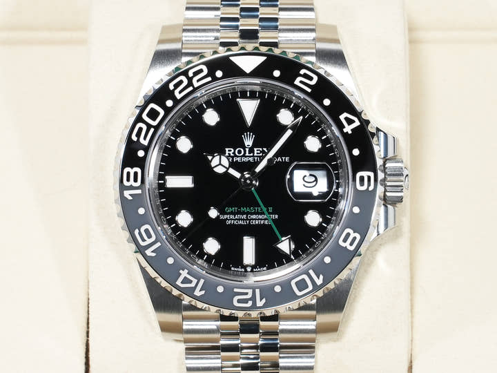 ロレックス GMTマスターII Ref.126710GRNR ステンレススチール ブラック文字盤 ジュビリーブレスレット 未使用 hamnn2sf