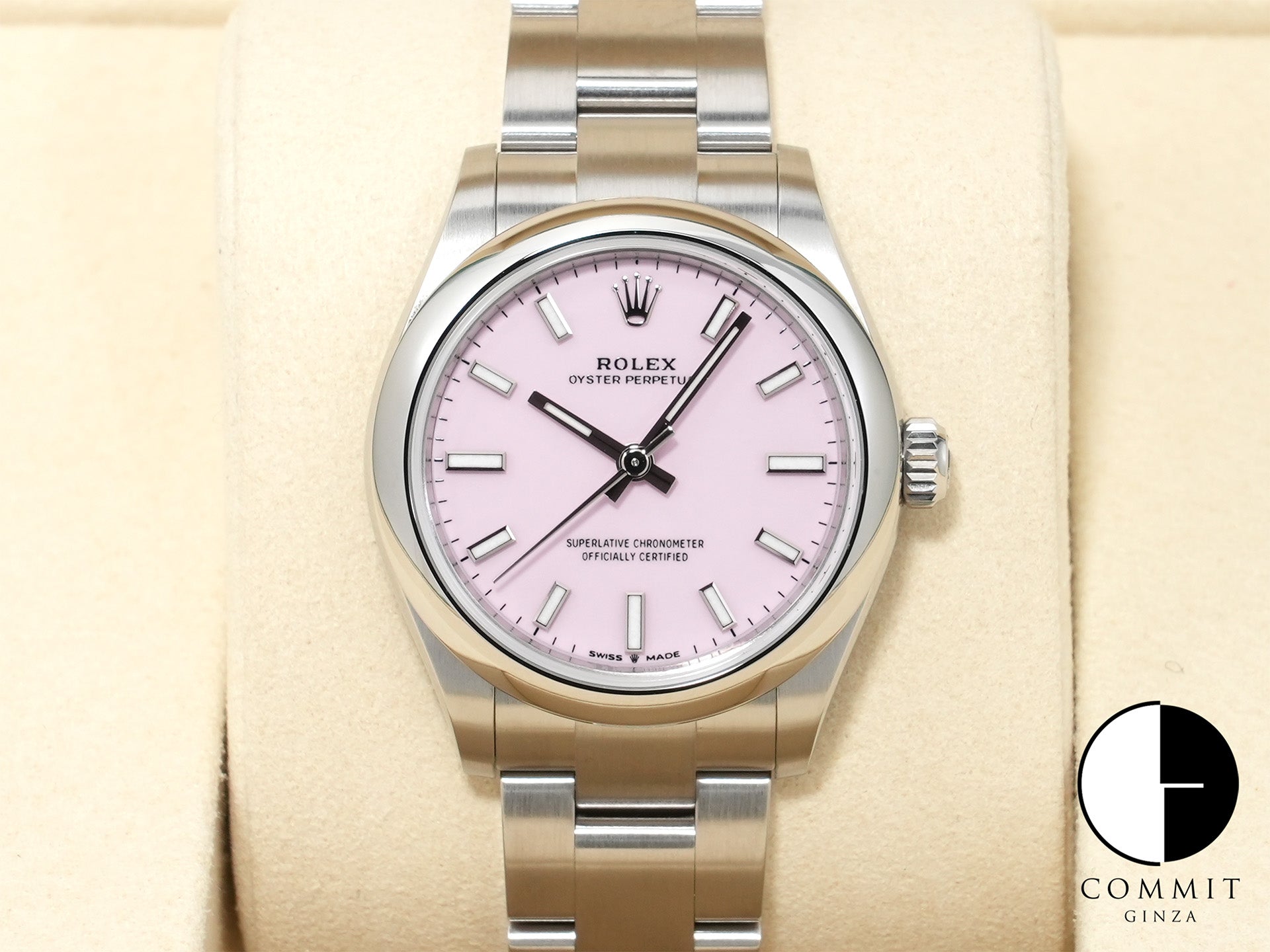 ロレックス オイスターパーペチュアル31 Ref.277200 ステンレススチール キャンディピンク文字盤 未使用 u3v5v2sd