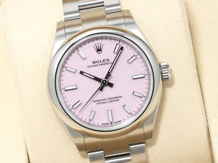 ロレックス オイスターパーペチュアル31 Ref.277200 ステンレススチール キャンディピンク文字盤 未使用 u3v5v2sd