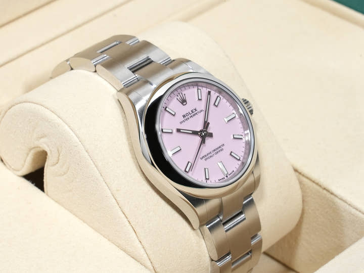 ロレックス オイスターパーペチュアル31 Ref.277200 ステンレススチール キャンディピンク文字盤 未使用 u3v5v2sd
