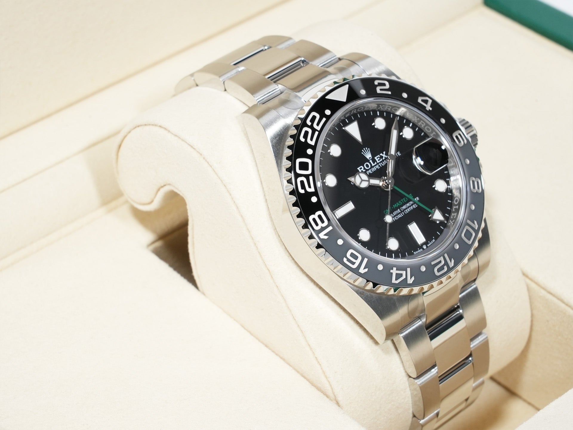 ロレックス GMTマスターII Ref.126710GRNR ステンレススチール ブラック文字盤 オイスターブレスレット 未使用 7z5436qo