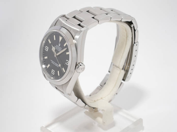 ロレックス エクスプローラーI Ref.14270 ステンレススチール ブラック文字盤 オイスターブレスレット 中古 dtapjfed