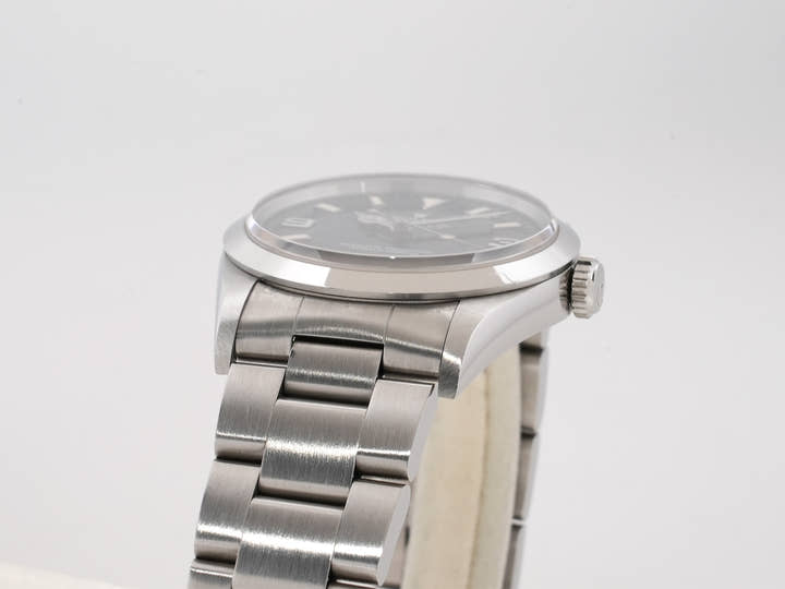 ロレックス エクスプローラーI Ref.14270 ステンレススチール ブラック文字盤 オイスターブレスレット 中古 dtapjfed