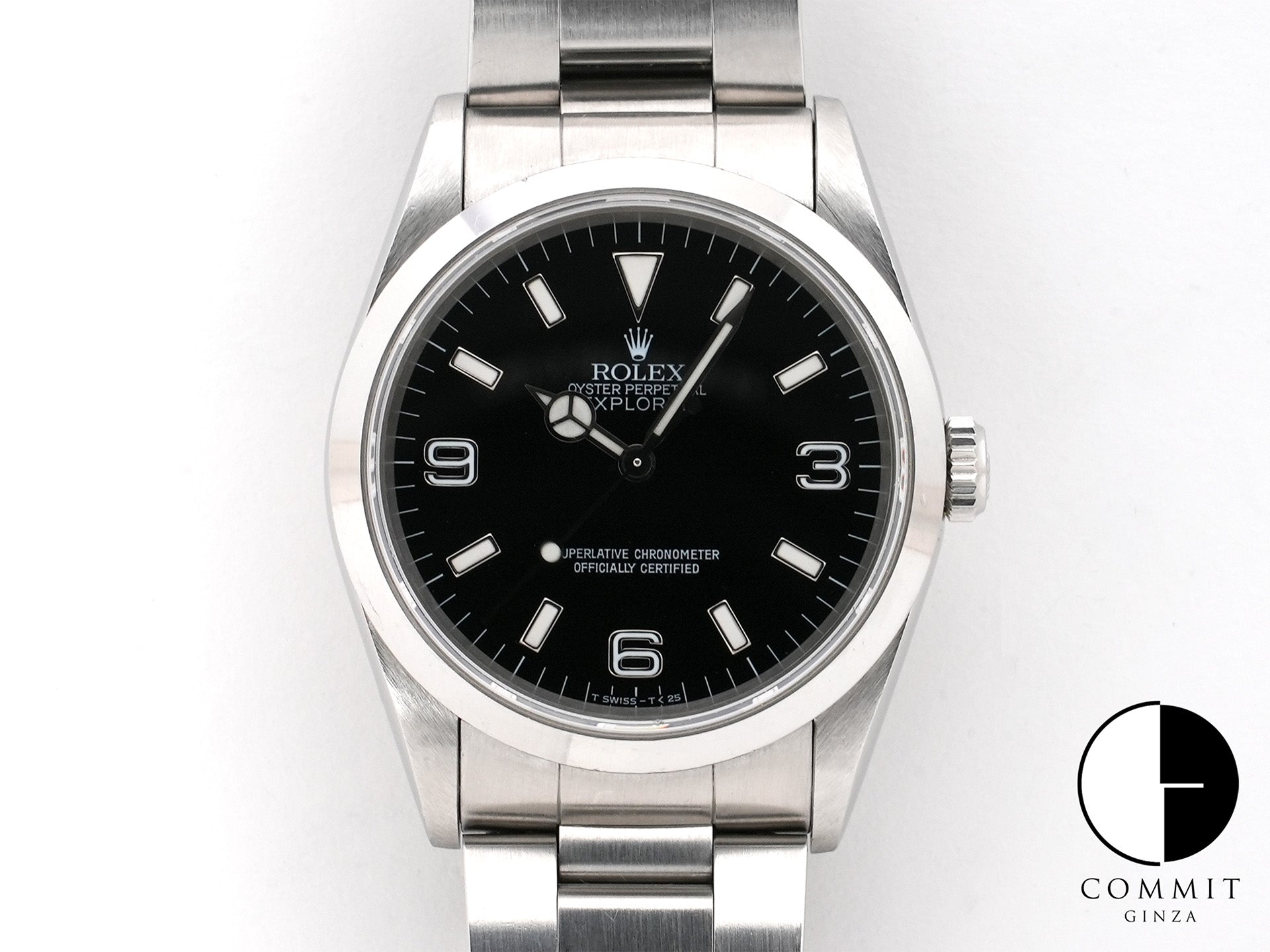 ロレックス エクスプローラーI Ref.14270 ステンレススチール ブラック文字盤 オイスターブレスレット 中古 q8ez2h47