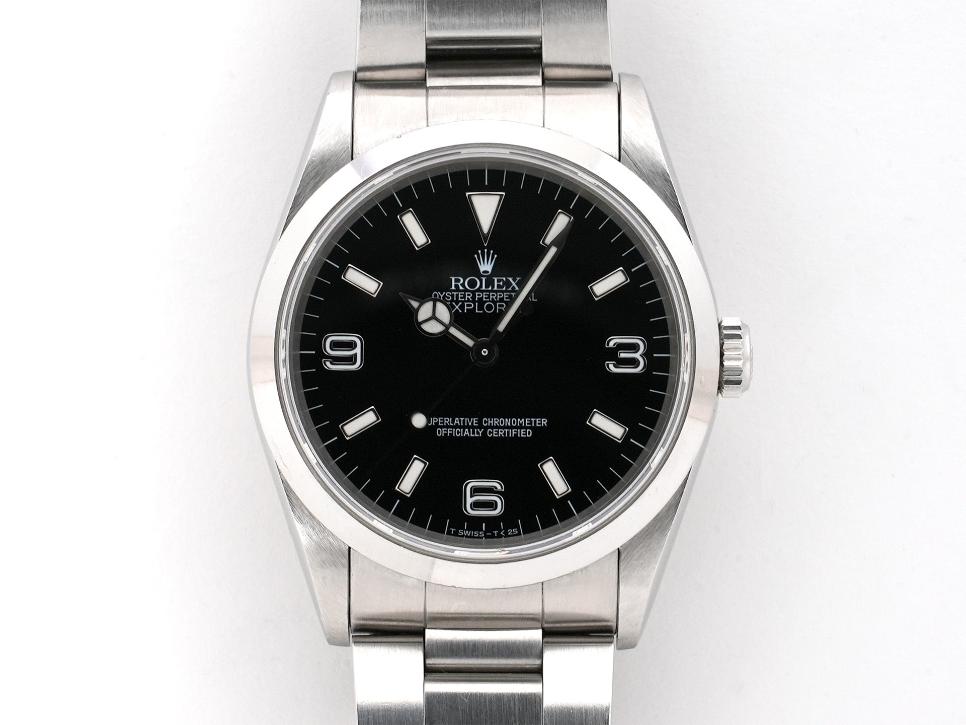 ロレックス エクスプローラーI Ref.14270 ステンレススチール ブラック文字盤 オイスターブレスレット 中古 q8ez2h47