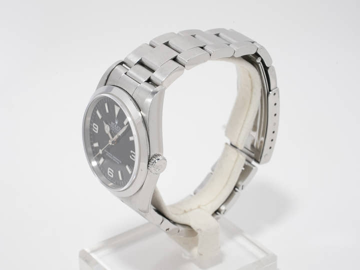 ロレックス エクスプローラーI Ref.14270 ステンレススチール ブラック文字盤 オイスターブレスレット 中古 q8ez2h47