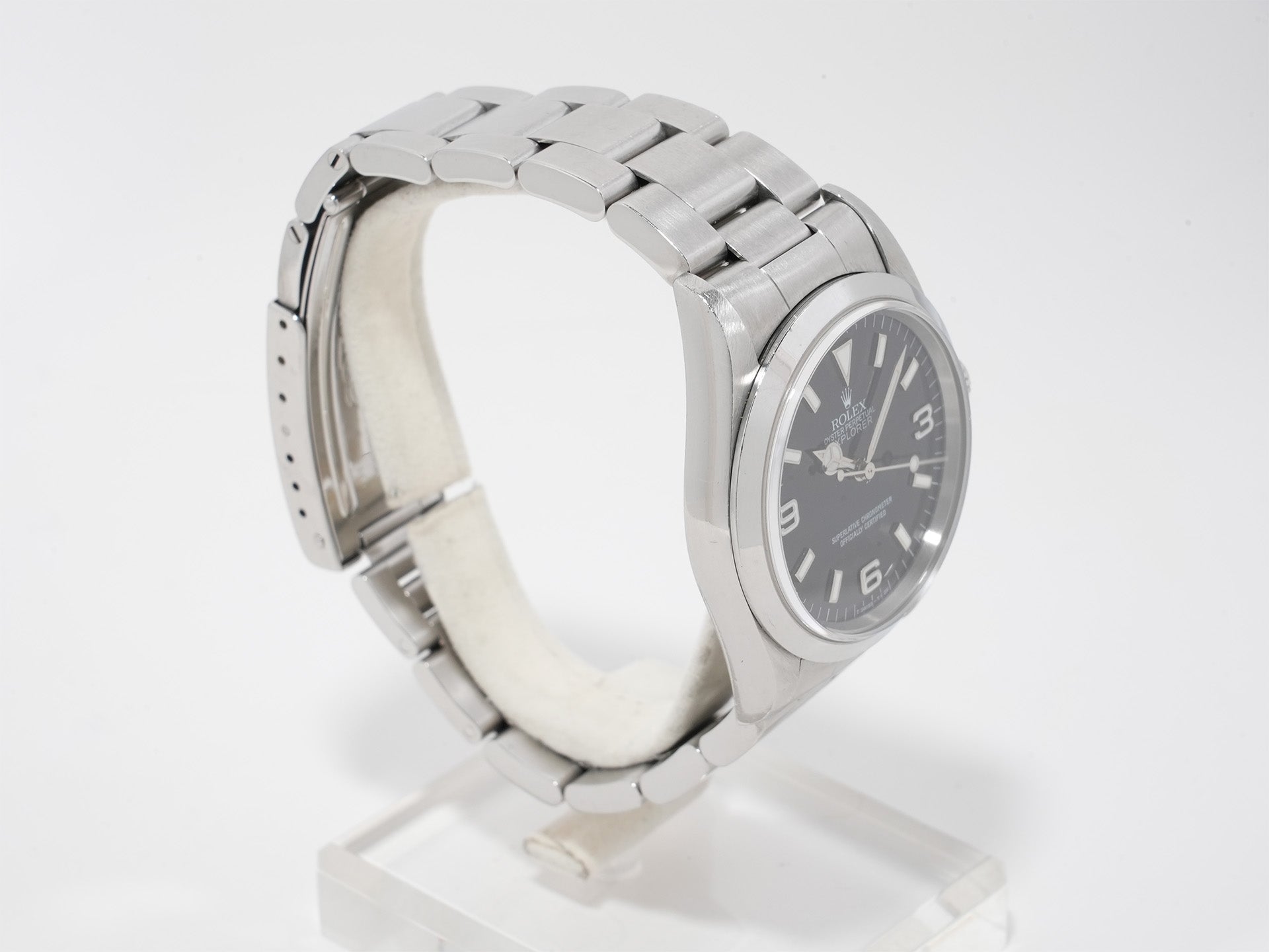 ロレックス エクスプローラーI Ref.14270 ステンレススチール ブラック文字盤 オイスターブレスレット 中古 q8ez2h47