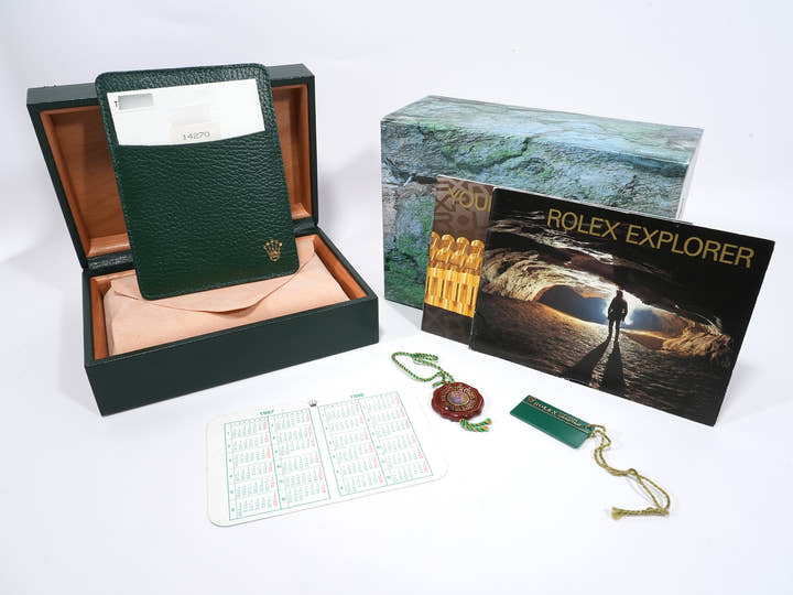 ロレックス エクスプローラーI Ref.14270 ステンレススチール ブラック文字盤 オイスターブレスレット 中古 q8ez2h47