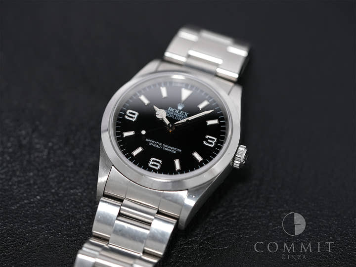 ロレックス エクスプローラーI Ref.14270 ステンレススチール ブラック文字盤 オイスターブレスレット 中古 q8ez2h47