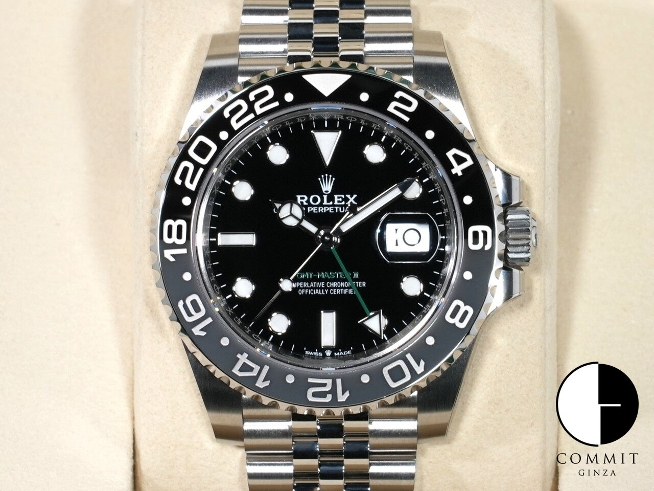 ロレックス GMTマスターII Ref.126710GRNR ステンレススチール ブラック文字盤 ジュビリーブレスレット 未使用 k9jcpme8