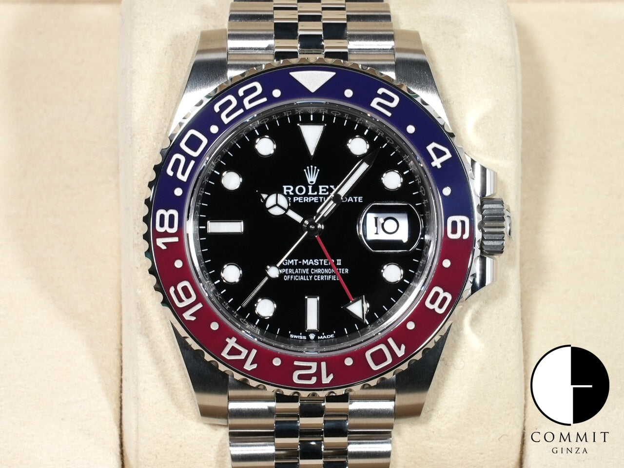 ロレックス GMTマスターII Ref.126710BLRO ステンレススチール ブラック文字盤 ジュビリーブレスレット 未使用 xek3iqwp