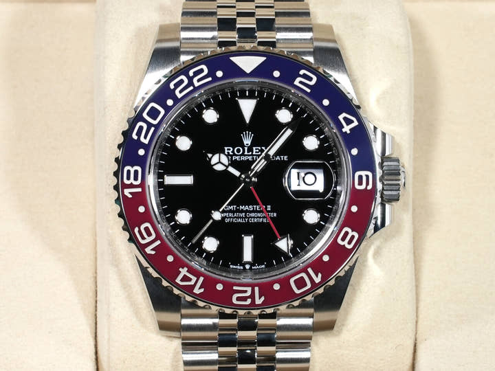 ロレックス GMTマスターII Ref.126710BLRO ステンレススチール ブラック文字盤 ジュビリーブレスレット 未使用 xek3iqwp