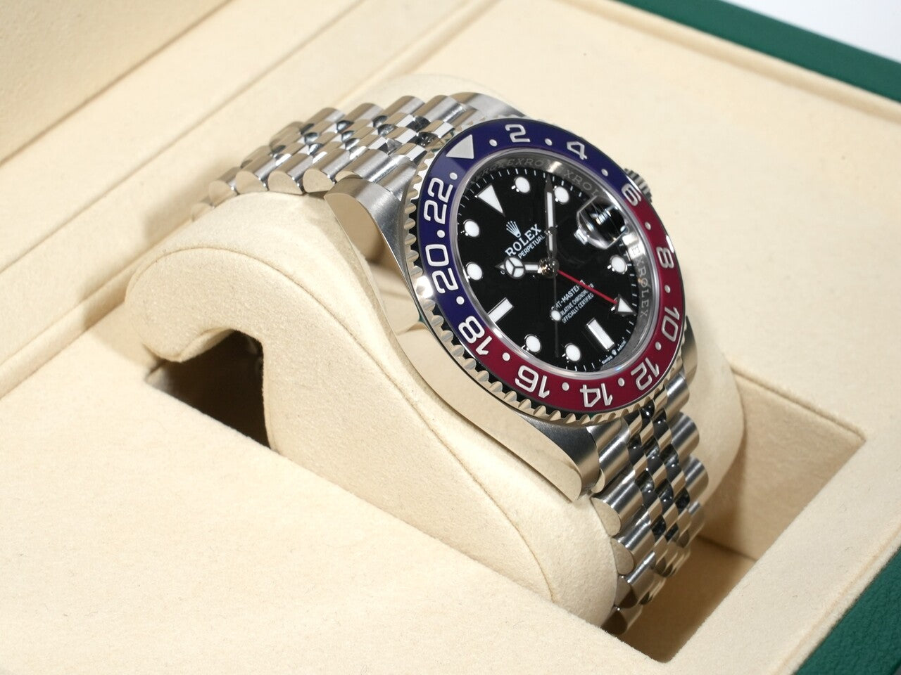 ロレックス GMTマスターII Ref.126710BLRO ステンレススチール ブラック文字盤 ジュビリーブレスレット 未使用 xek3iqwp