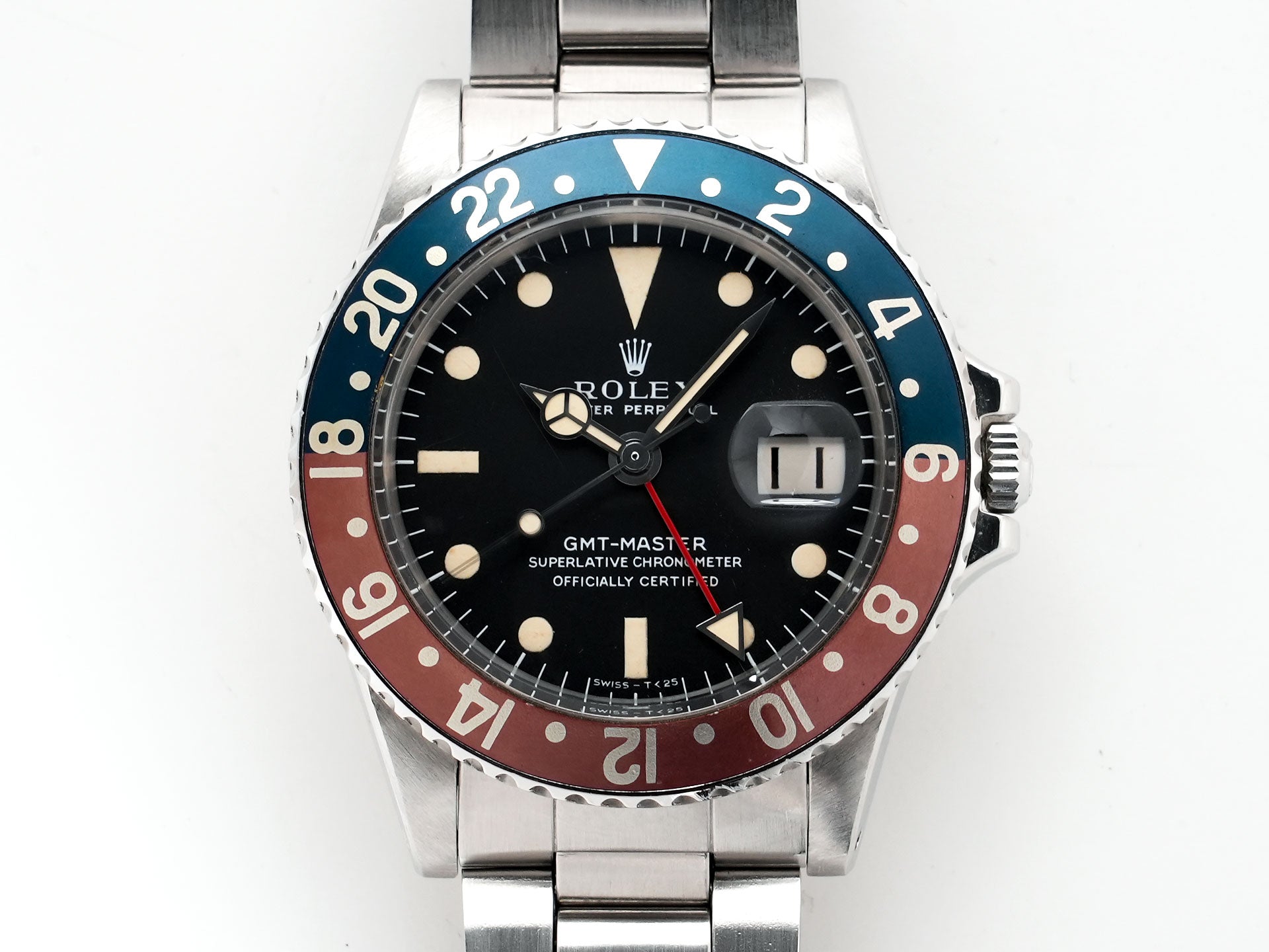 ロレックス GMTマスター Ref.1675 ステンレススチール ブラック文字盤 オイスターブレスレット 中古 c7vkoxb2