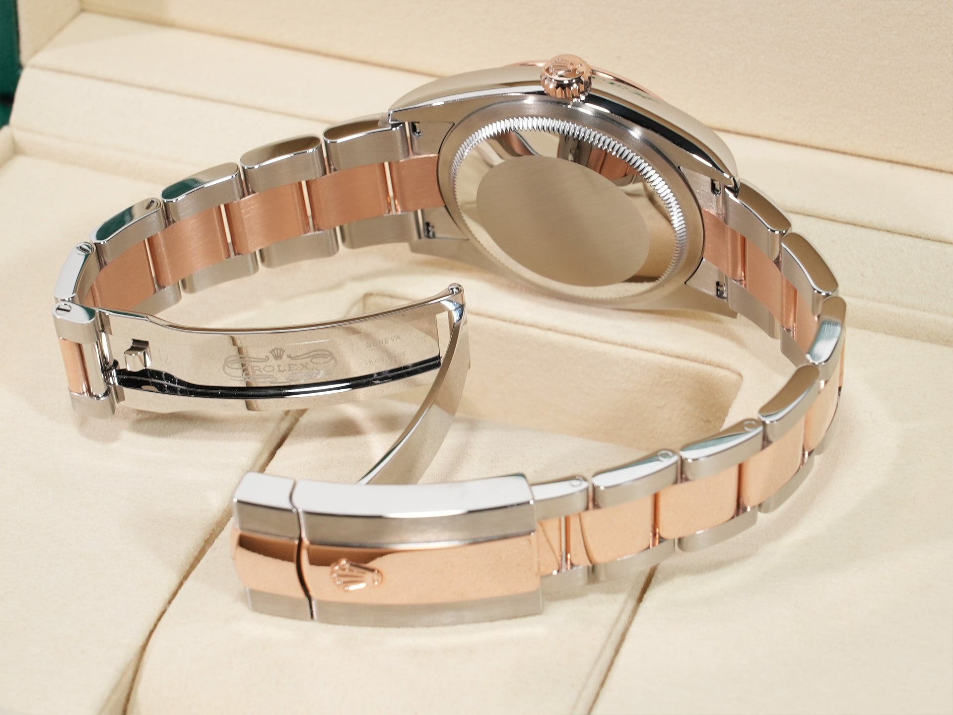 Rolex Datejust 36 Ref. 126201 Stainless Steel/Everose Gold Chocolate Dial Oyster Bracelet Unused mnhhtiir