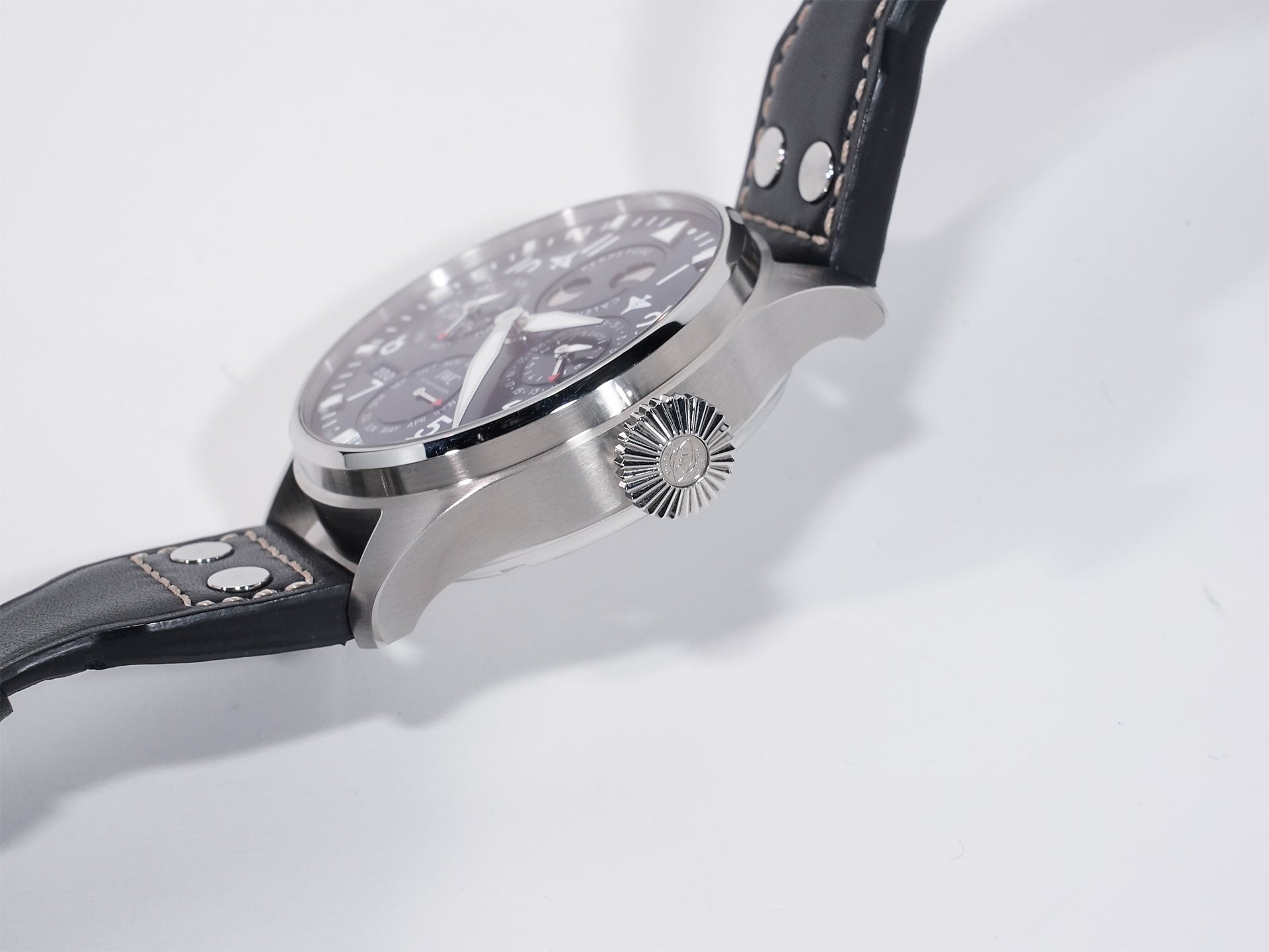 IWC Big Pilot's Watch Perpetual Calendar Ref. IW503605 Stainless Steel Blue Dial Excellent Condition o8rsojxm