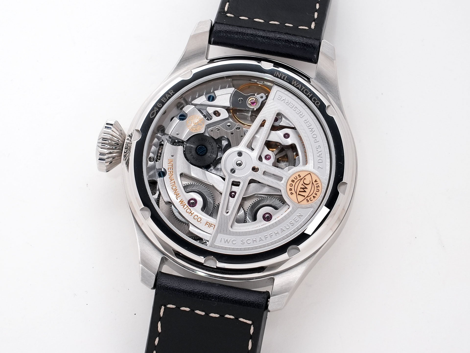 IWC Big Pilot's Watch Perpetual Calendar Ref. IW503605 Stainless Steel Blue Dial Excellent Condition o8rsojxm