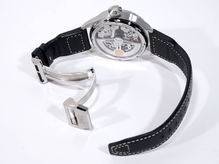 IWC Big Pilot's Watch Perpetual Calendar Ref. IW503605 Stainless Steel Blue Dial Excellent Condition o8rsojxm