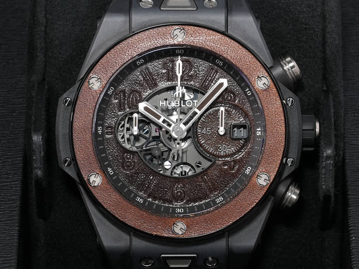 Hublot Big Bang Unico Berluti Cold Brown Ref. 411.CI.0500.VR.BER20 Black Ceramic Brown Dial Excellent Condition eozjecdg
