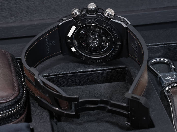 Hublot Big Bang Unico Berluti Cold Brown Ref. 411.CI.0500.VR.BER20 Black Ceramic Brown Dial Excellent Condition eozjecdg