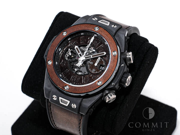 Hublot Big Bang Unico Berluti Cold Brown Ref. 411.CI.0500.VR.BER20 Black Ceramic Brown Dial Excellent Condition eozjecdg