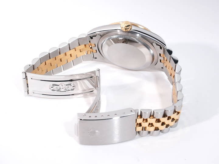 Rolex Datejust Ref. 16233G Stainless Steel/Yellow Gold with Silver Holographic Computer and 10 Diamond Dial, Excellent Condition, q7izo7dv