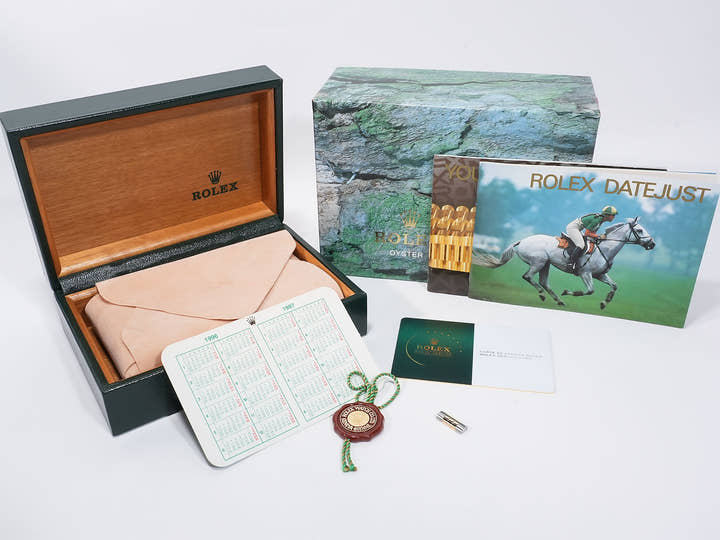 Rolex Datejust Ref. 16233G Stainless Steel/Yellow Gold with Silver Holographic Computer and 10 Diamond Dial, Excellent Condition, q7izo7dv