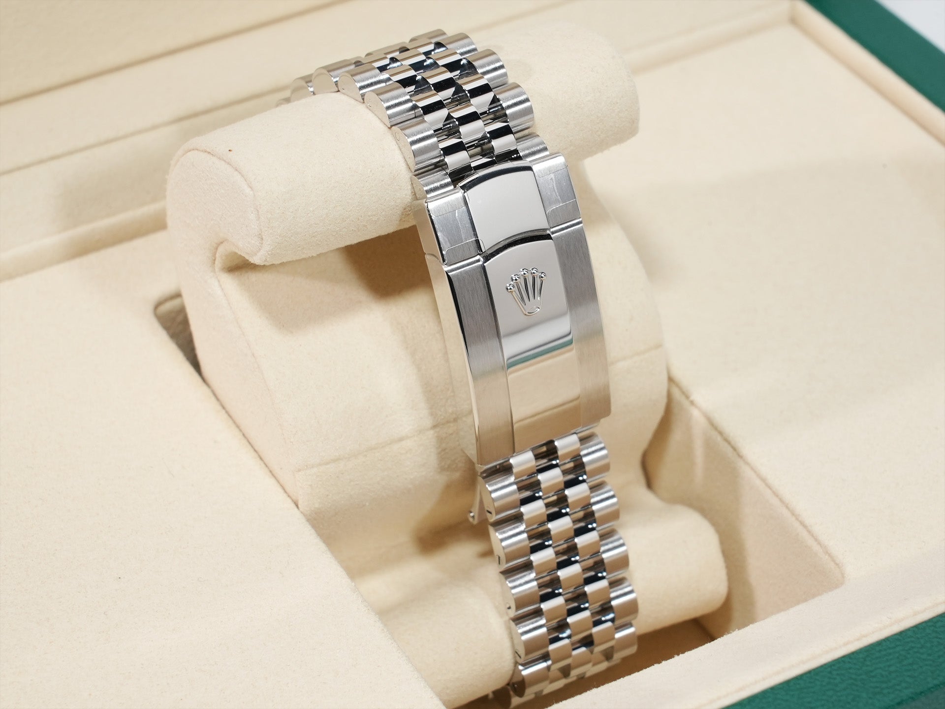 Rolex Datejust 41 Ref. 126334 Stainless Steel/White Gold Mint Green Dial Jubilee Bracelet Unused szm25xss