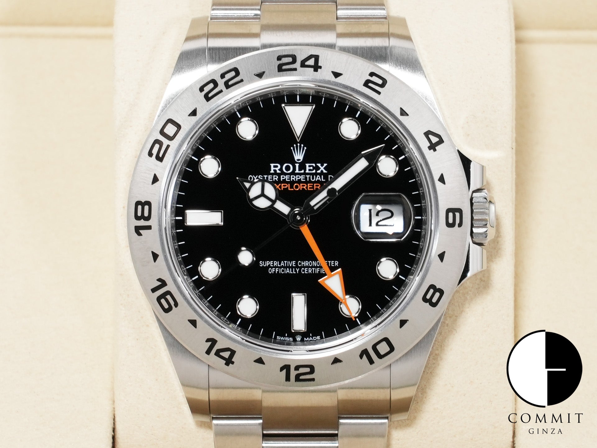 ロレックス エクスプローラーII Ref.226570 ステンレススチール ブラック文字盤 オイスターブレスレット 未使用 6uybdiqa