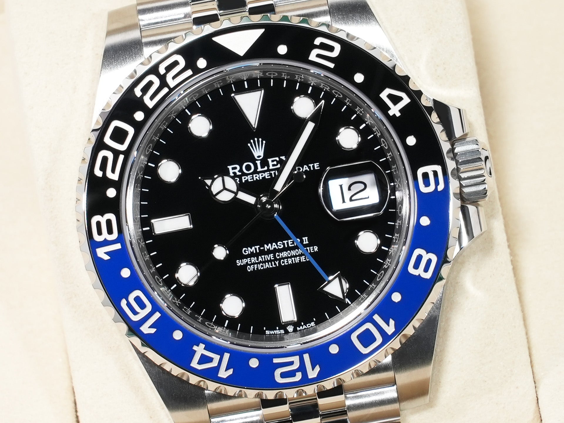 ロレックス GMTマスターII Ref.126710BLNR ステンレススチール ブラック文字盤 ジュビリーブレスレット 未使用 jzo5f3fa