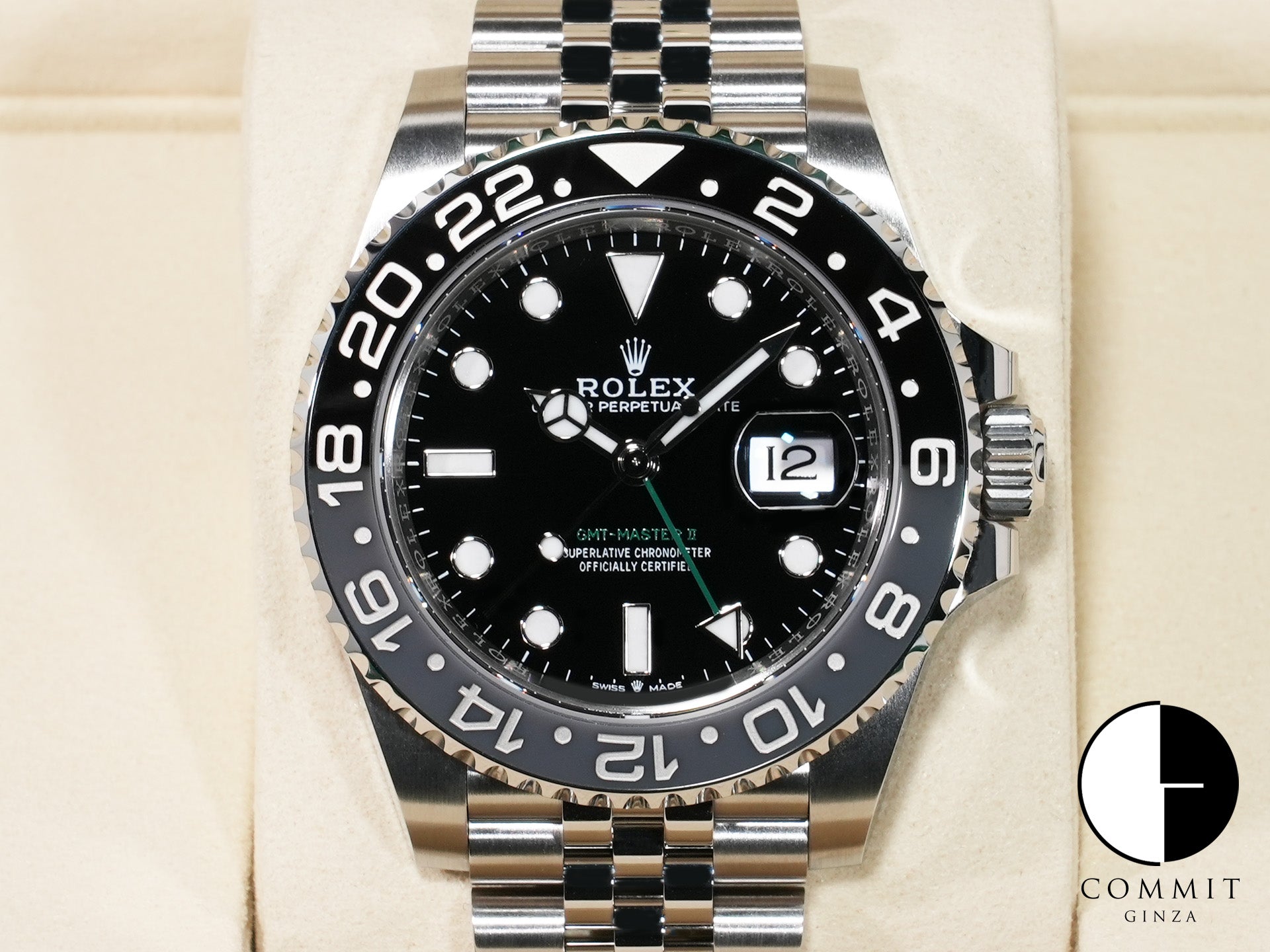 ロレックス GMTマスターII Ref.126710GRNR ステンレススチール ブラック文字盤 ジュビリーブレスレット 未使用 6wpio9uj