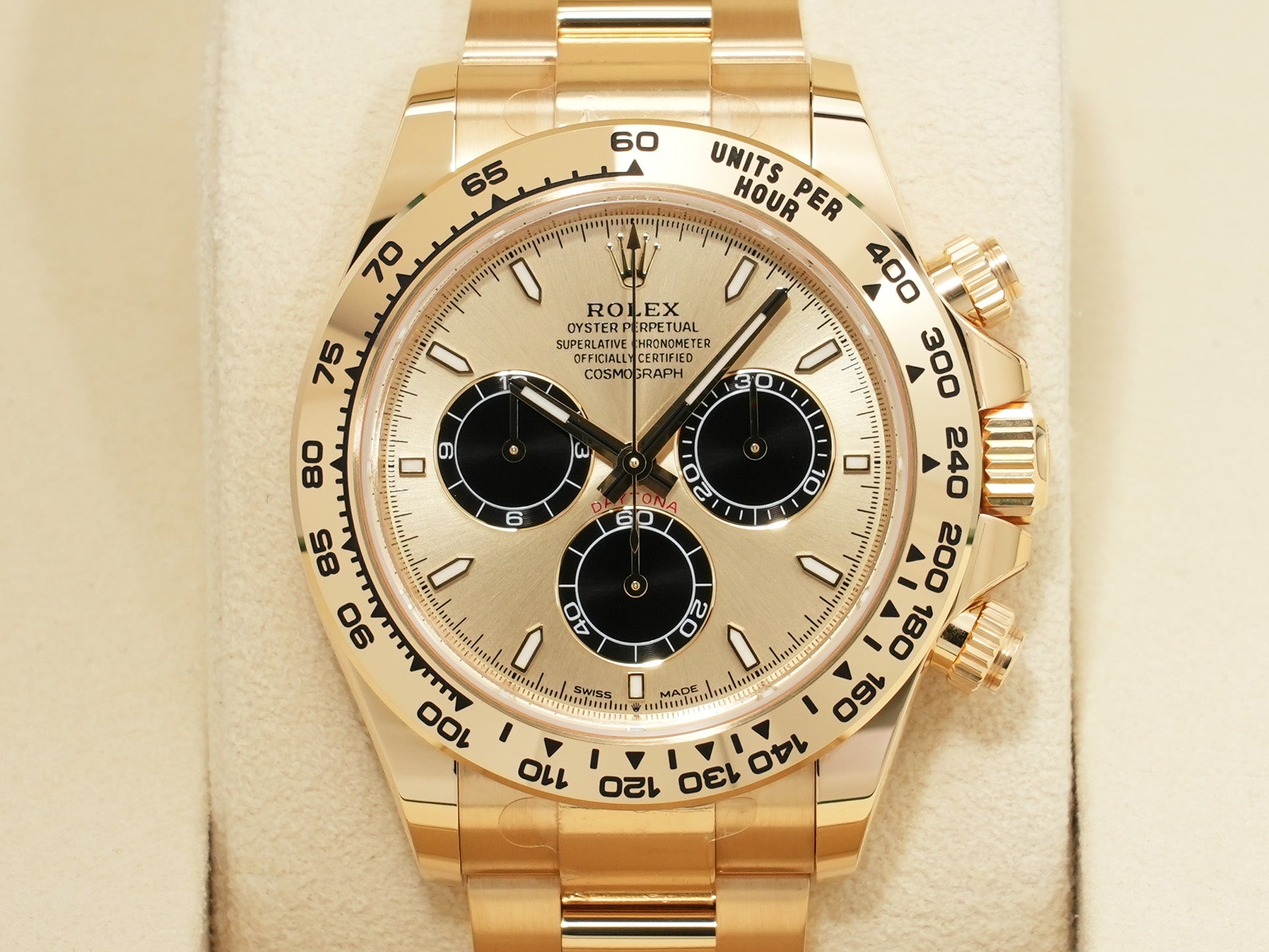 Rolex Daytona Ref. 126508 Yellow Gold with Golden and Bright Black Dial, Unused (fa9v9mqi)