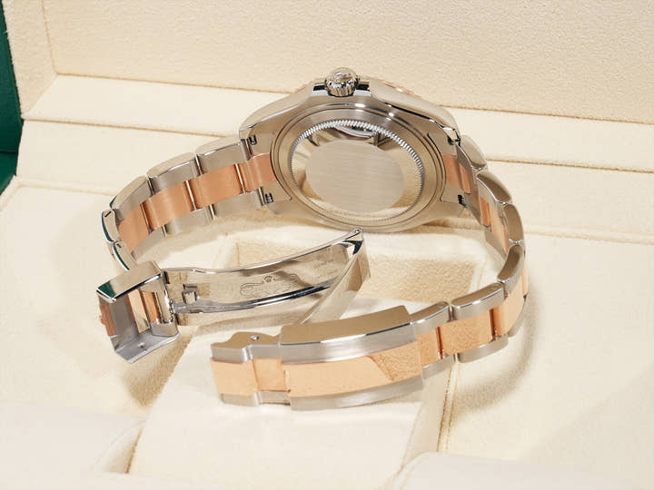 ロレックス ヨットマスター37 Ref.268621 ステンレススチール/エバーローズゴールド チョコレート文字盤 美品 s6hoy64x