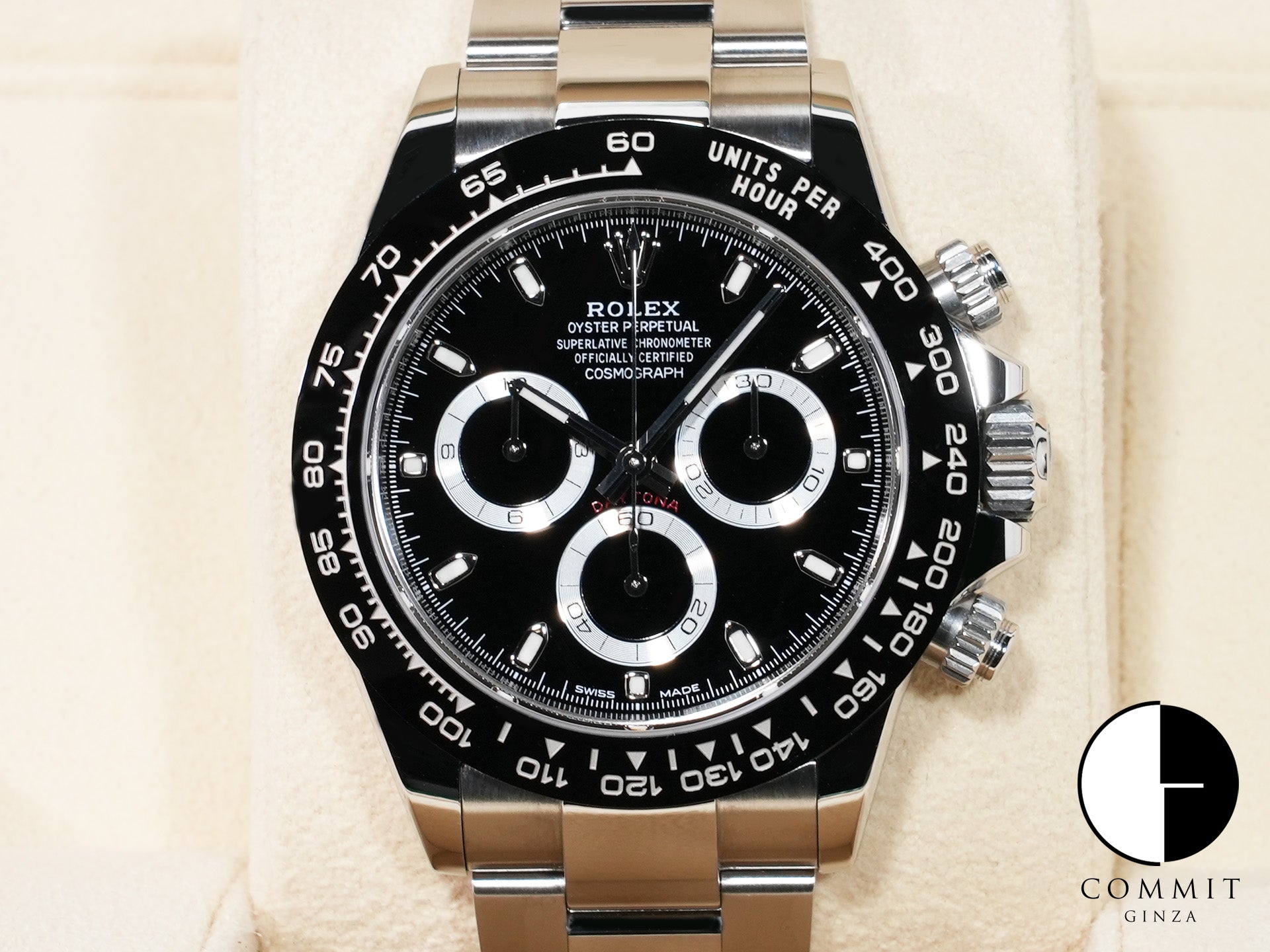 Pre-owned Rolex Daytona Ref. 116500LN Stainless Steel Black Dial qqxfqwwt