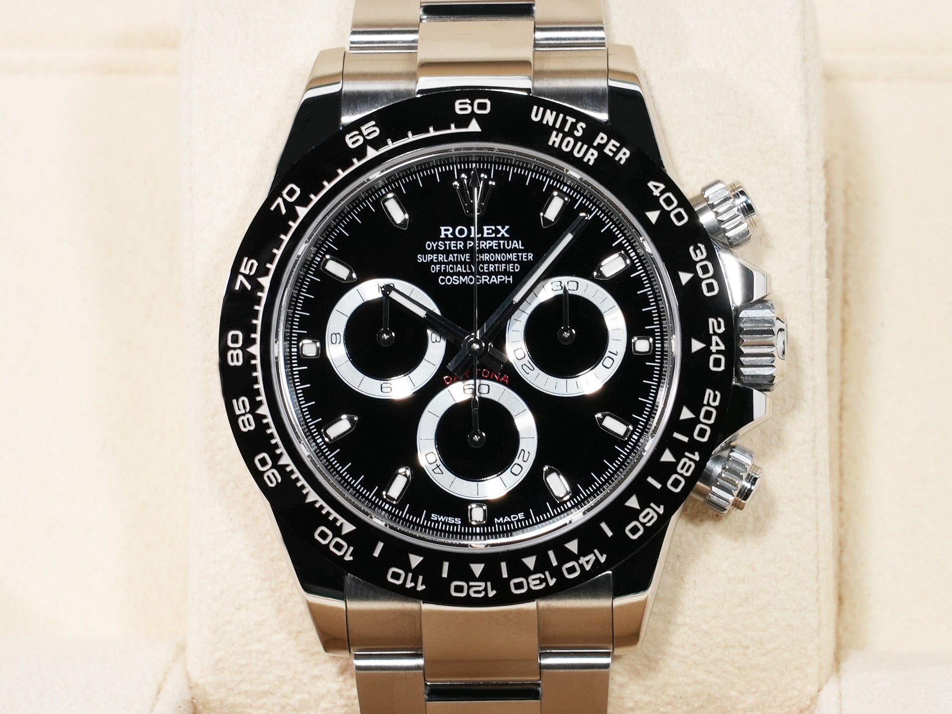 Pre-owned Rolex Daytona Ref. 116500LN Stainless Steel Black Dial qqxfqwwt
