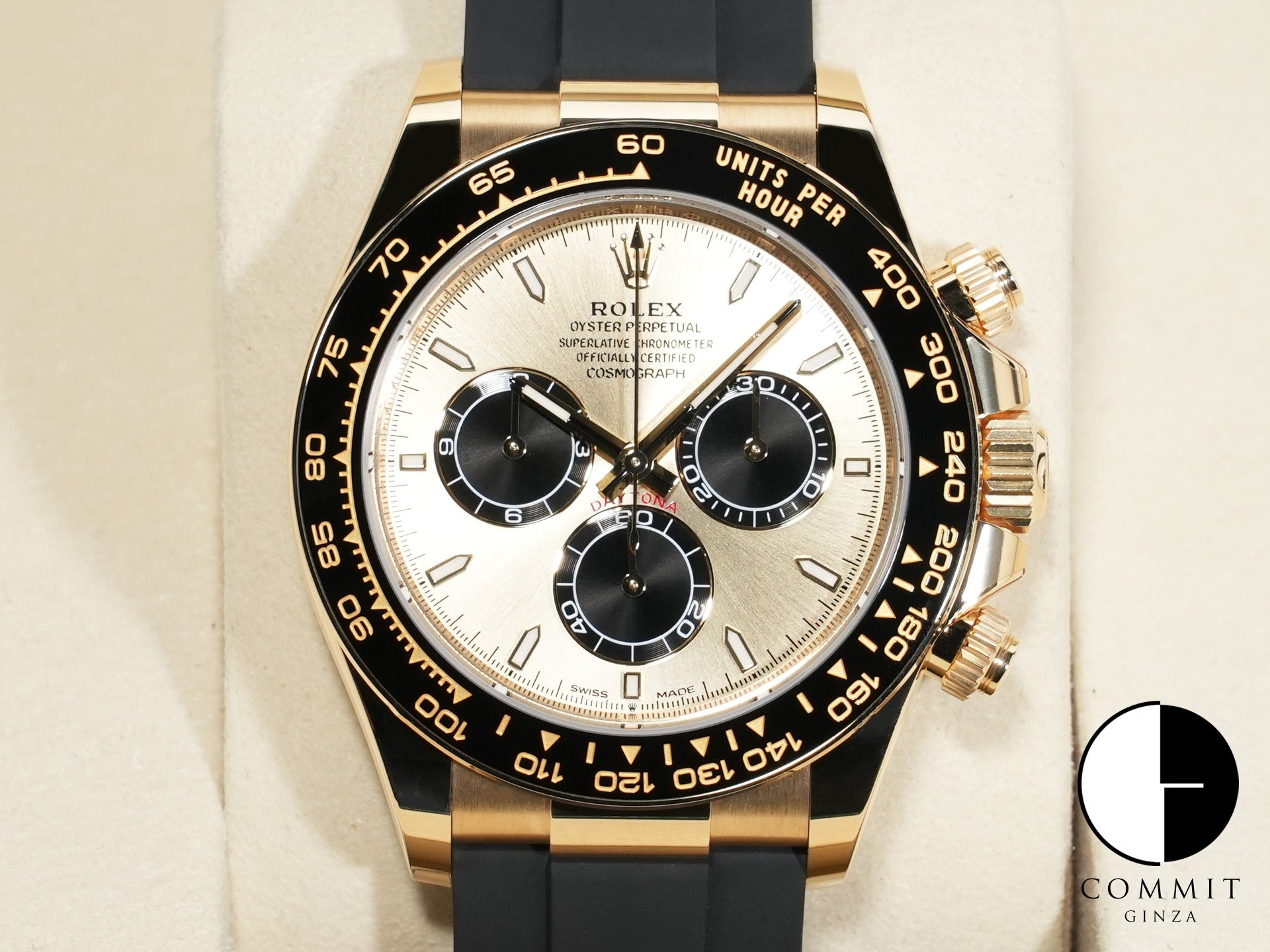 Rolex Daytona Ref. 126518LN Yellow Gold with Golden and Bright Black Dial, Unused (uokxhojb)
